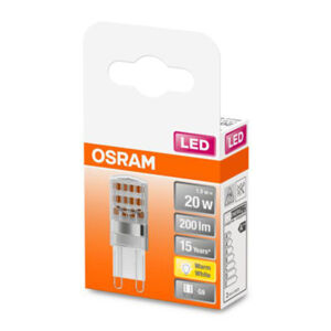 OSRAM LED s kolíkovou päticou G9 1,9W 2 700K číra