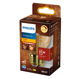 Philips LED Classic E27 P45 2,6 W 1 800 K zlatá
