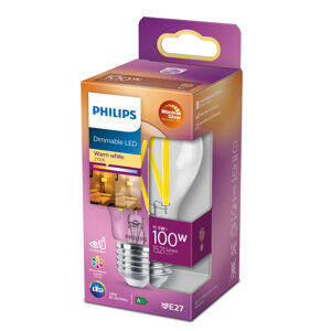 Philips LED Classic WarmGlow E27 A60 10,5 W číra
