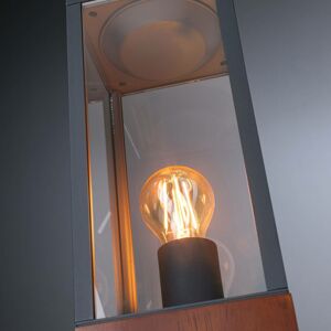 Paulmann Timba soklové svetlo s drevom výška 40 cm
