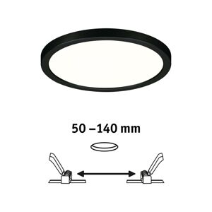 Paulmann Areo LED okrúhly čierna 4000K Ø17,5cm