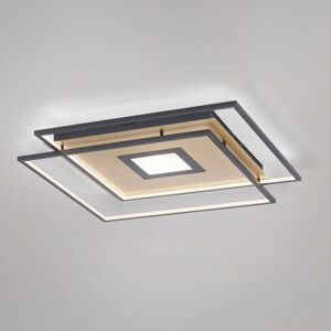 Lucande Jirya stropné LED svietidlo, CCT, čierna