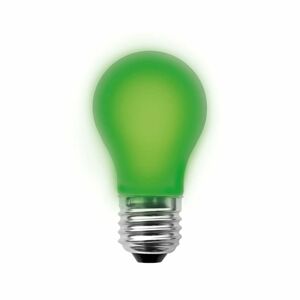 E27 2W LED žiarovka, zelená, stmievateľná