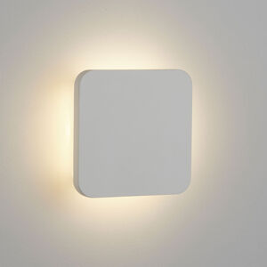 Nástenné LED Gypsum 15x15 cm z bielej sadry