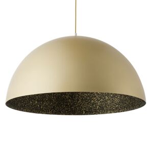 Závesná lampa Fera, zlatá/čierna škvrnitá, Ø 70 cm
