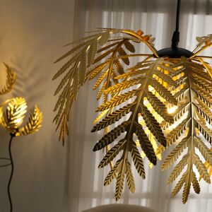 Závesné svietidlo Dubai, palmy, Ø 50 cm, zlatá