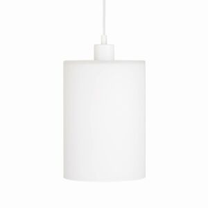 Závesná lampa Sóda sklenené tienidlo biela Ø 18 cm