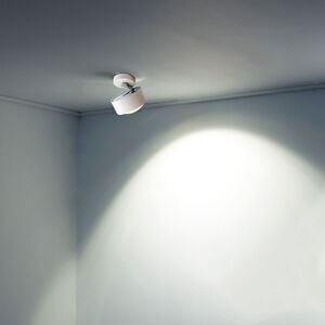 Stropné LED svietidlo Puk Maxx Move, biely chróm
