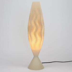 Stolová lampa Koral z biomateriálu, linen, 65 cm