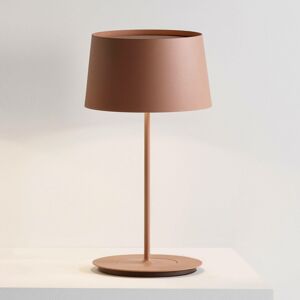 Stolná lampa Vibia Warm 4896, Ø 22 cm, hnedá