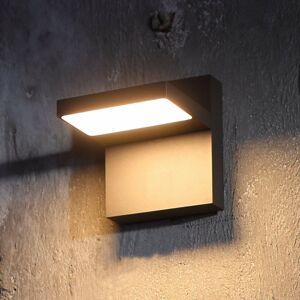 Vonkajšie nástenné LED svietidlo Silvan tmavosivé