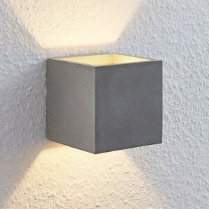 Lindby Nellie betónové nástenné LED svetlo 11,5 cm