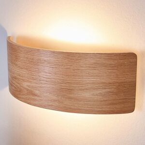 Nástenné LED svietidlo Rafailia 33 cm drevo