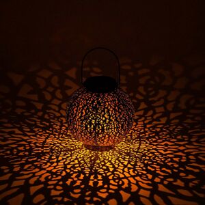 Lindby Dunjaris solárna LED lucerna ornamenty meď