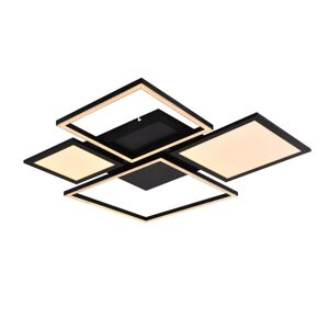 Lucande Narumi stropné LED svetlo CCT 75 cm čierna