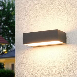 Vonkajšie nástenné LED svetlo Lissi hranatý tvar