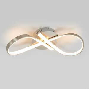 Stropné LED svietidlo Alana v tvare slučky