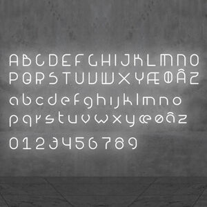 Artemide Alphabet of Light malé písmeno na stenu j