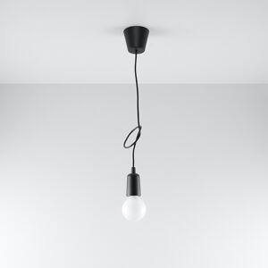 Závesná lampa Brasil, čierna, jedno-plameňová