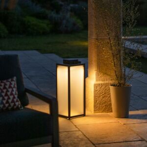 Solárna LED lucerna Tradition antracit výška 65 cm