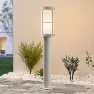 Lucande Kelini chodníková lampa, 65 cm, biela