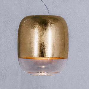 Prandina Gong S1 závesná lampa, zlatá