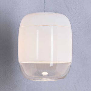 Prandina Gong S3 závesná lampa, biela